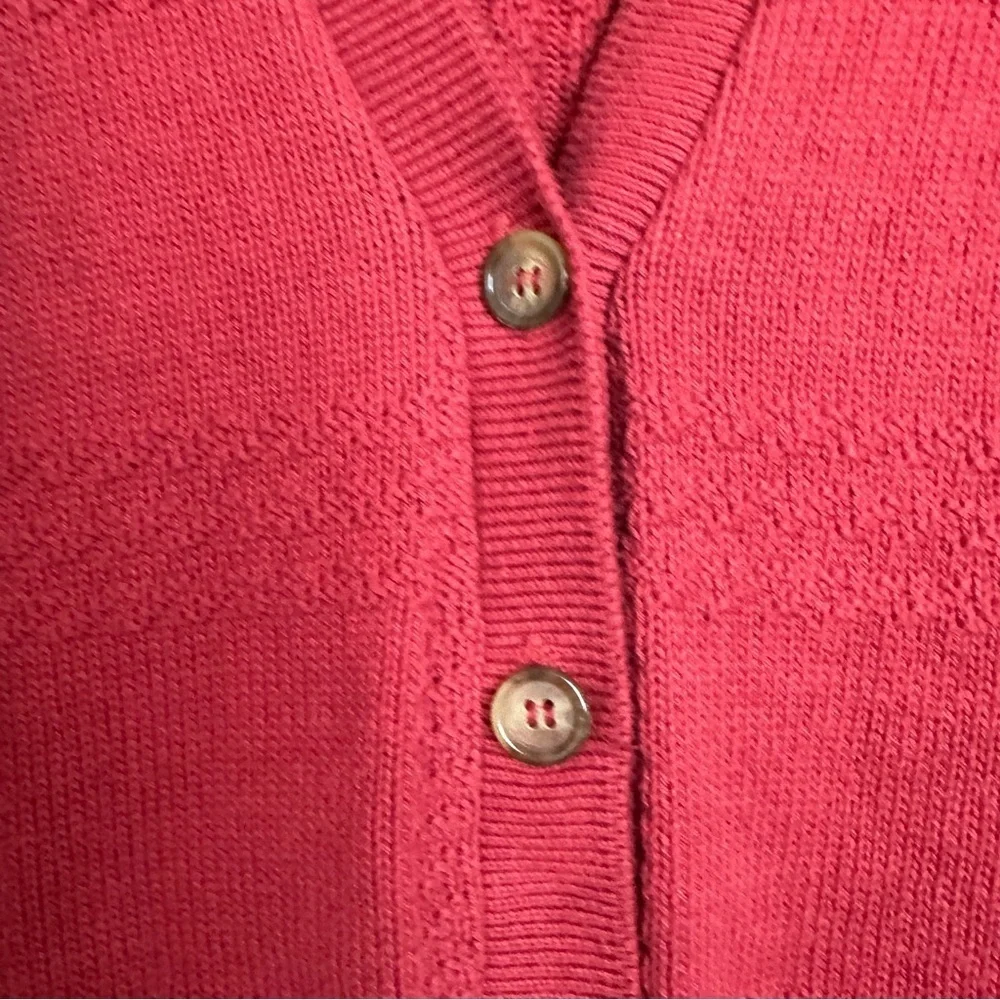 Vintage Y2K Jantzen Men's Large Gandpa Cable Knit Cardigan Sweater USA Academia